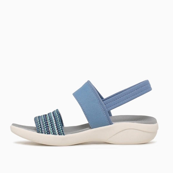 Bzees Women's Cali Sandal Blue Multi - Picture 2 of 5